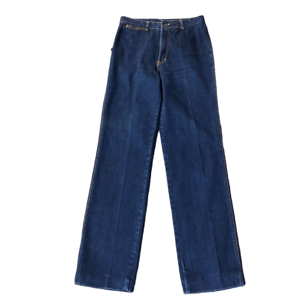 Vintage Bon Jour Jeans Juniors 11/12 Used Hemmed - Picture 4 of 16